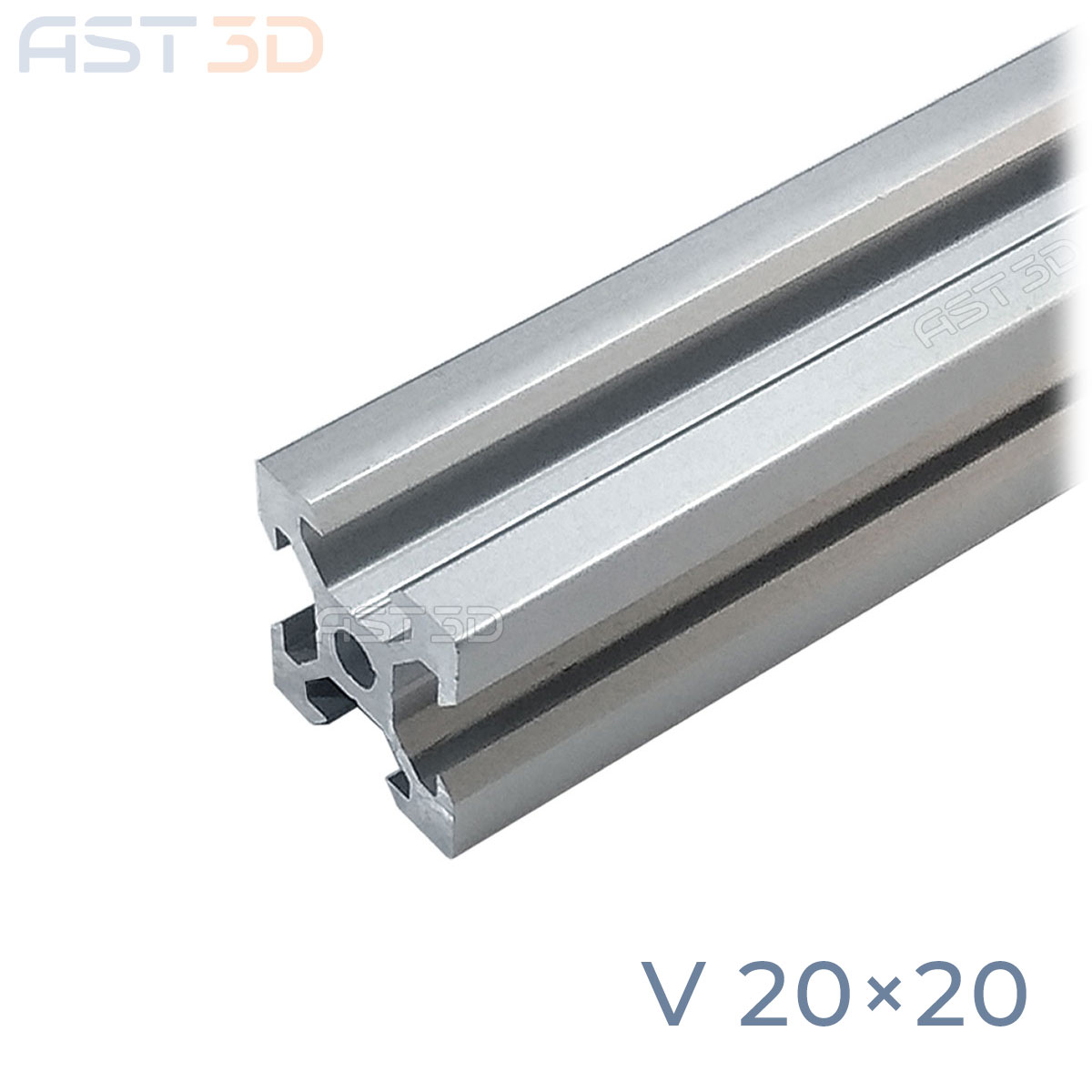 Профиль алюминиевый 20х20 V-слот (конструкционный, анодированный .