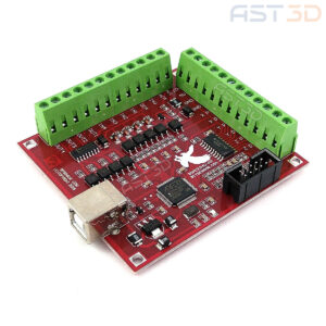 Контроллер ЧПУ 4 оси USB порт (красная, плата управления MACH3)