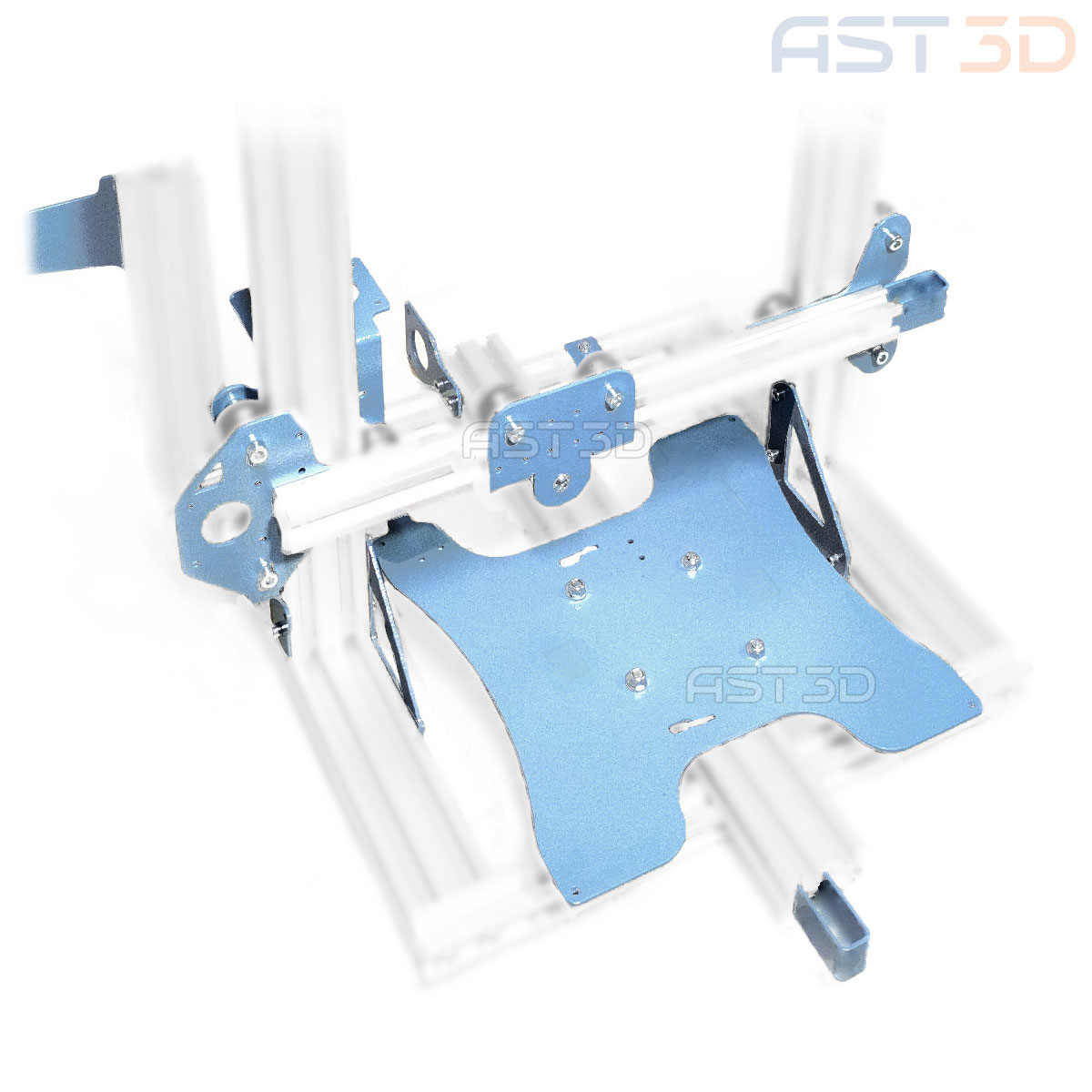 Детали 3D принтера Ender 3-UA PRO – корпус от AST3D (рама, металл, светло синий цвет)